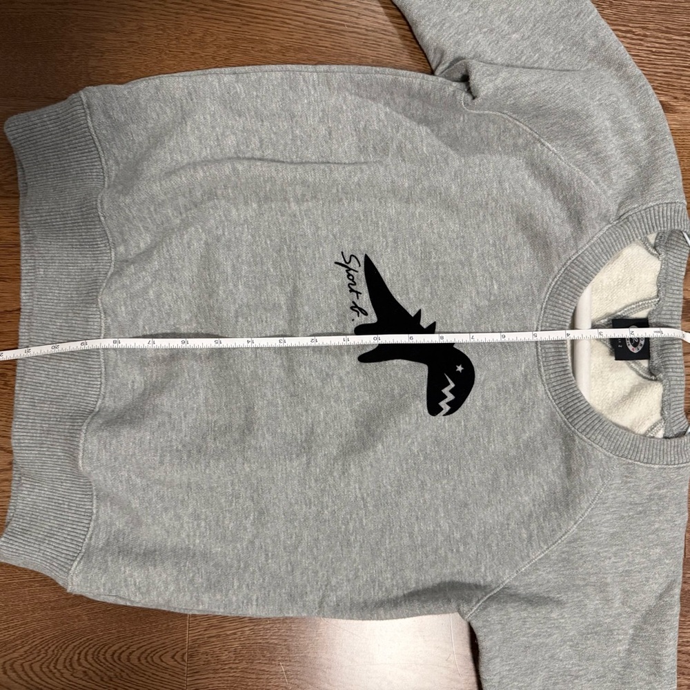 Agnes B. Sport b. Gray Dinosaur Graphic Crewneck - Picture 4 of 8